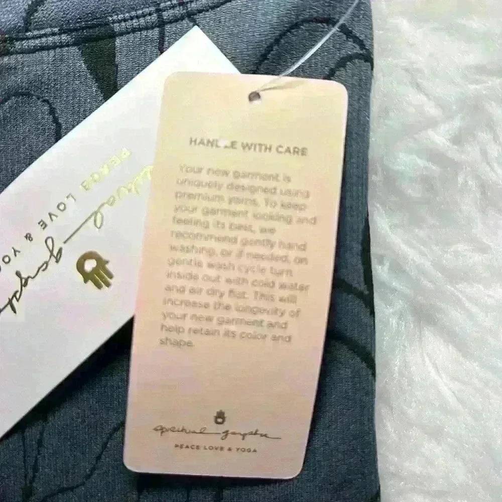 Spiritual Gangster NWT Swirl-Print Love Sculpt Jacquard Leggings Women Size XS/S - Picture 13 of 15